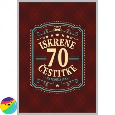 Voščilnica za 70 let - Rjava Voščilnica za 70 let - Rjava